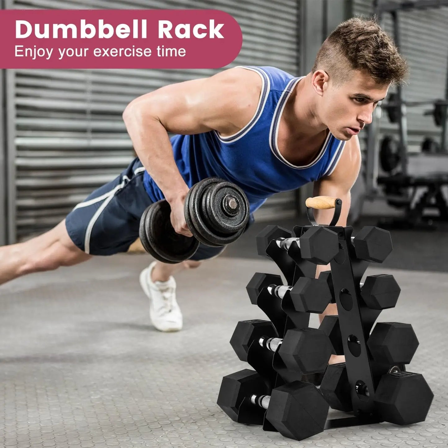 A-Frame Dumbbell Rack Stand