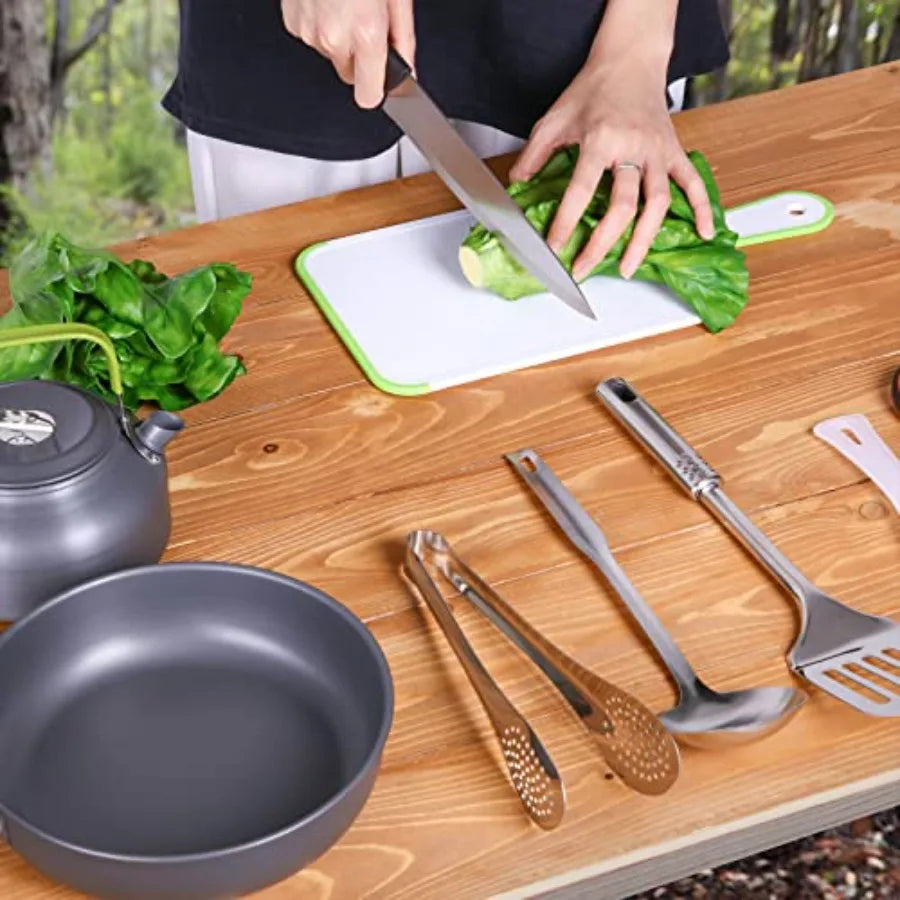 Gejoy 42 Pcs Camping Cookware Mess Kit