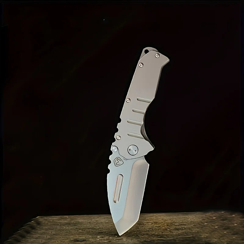 Folding tactical knife stainless steel blade