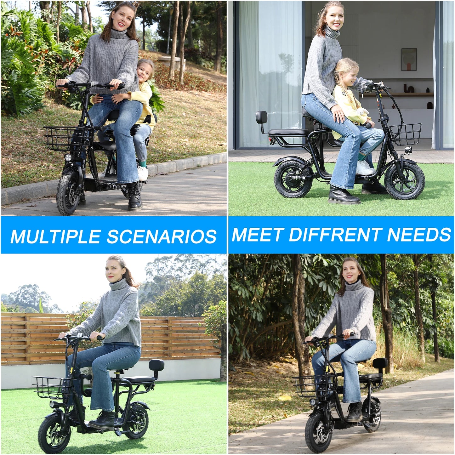 Electric Scooter 36V with 500W Motor,20 Mile Range