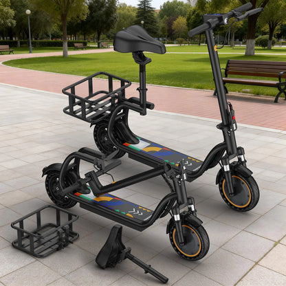 8.5'' Electric Scooter with Seat & Basket
