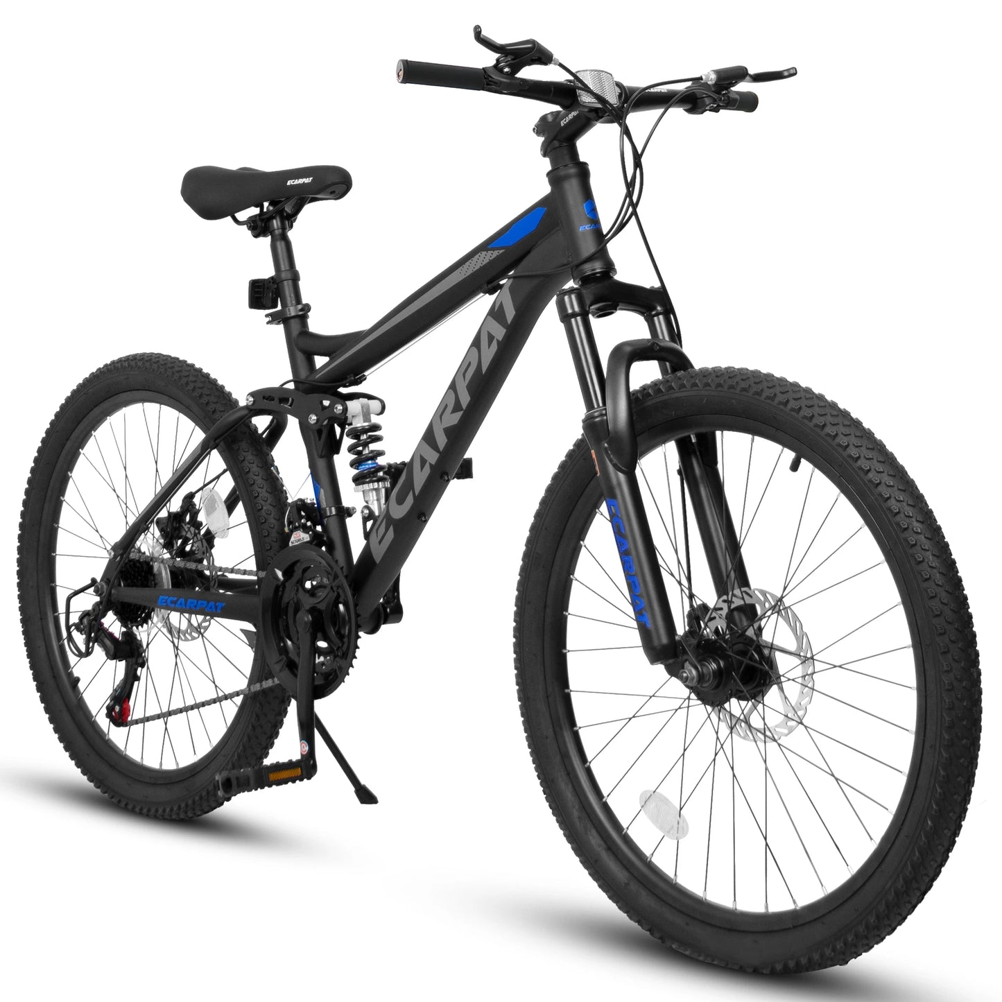 Dual Full Suspension Mountain Bike 24/26/27.5 Inch, 21-Speed Disc Bicycles