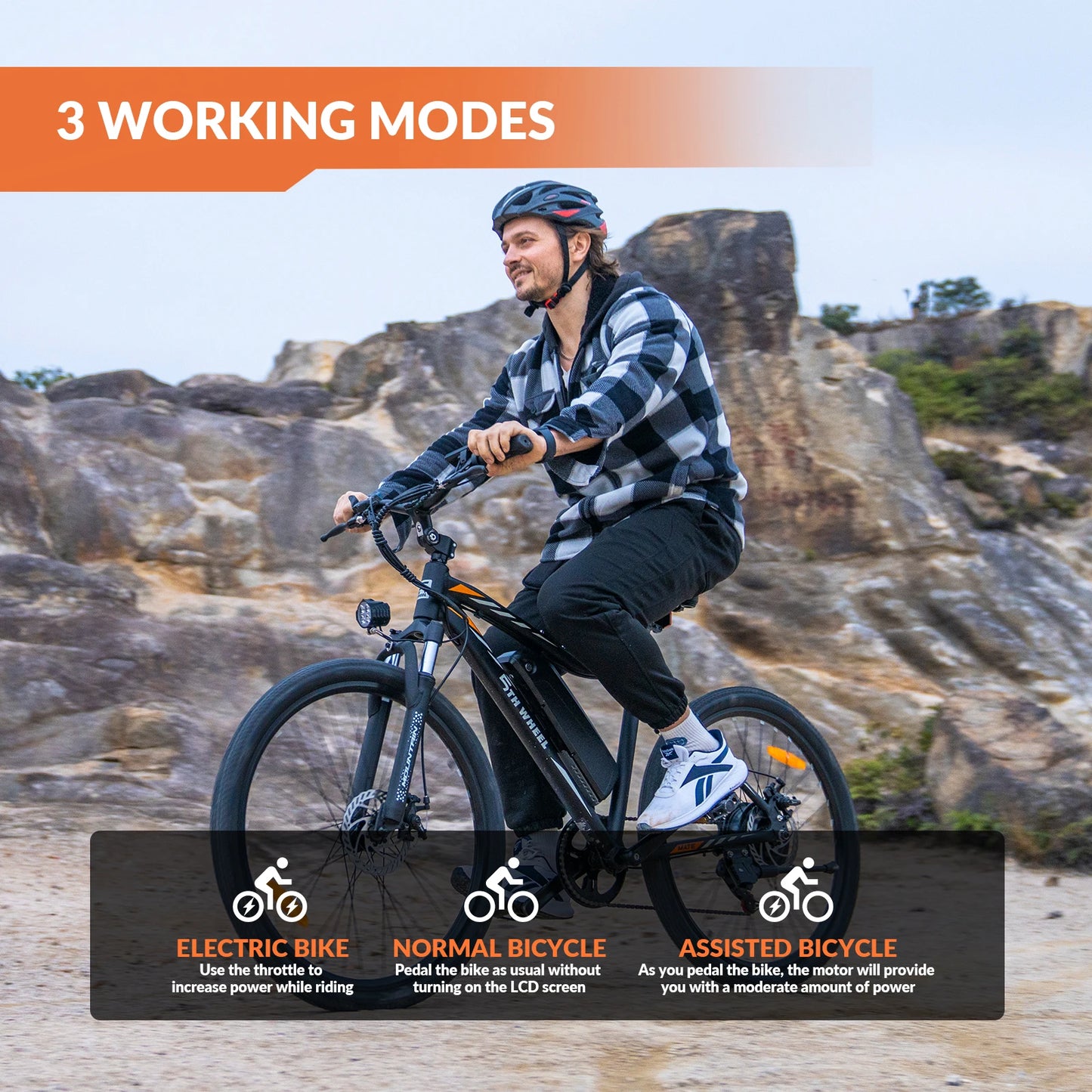 Electric Bike, 700W Peak Motor, 23 Mph Max Speed