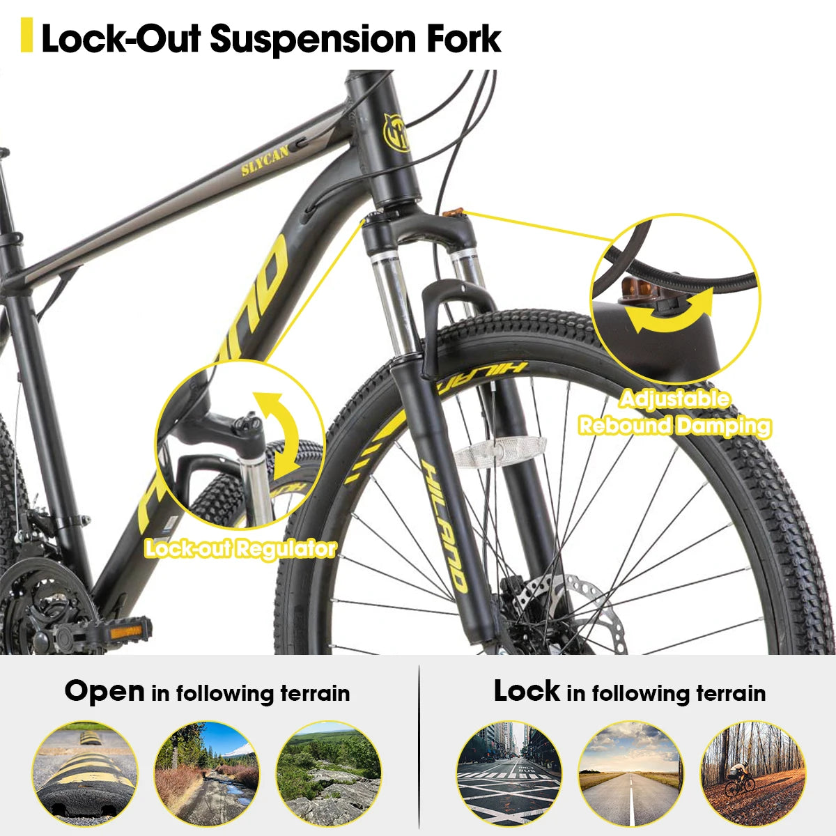Aluminum Mountain Bike 21 Speeds
