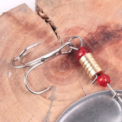 30pcs Metal Spoon Fishing Lure with Treble Hook