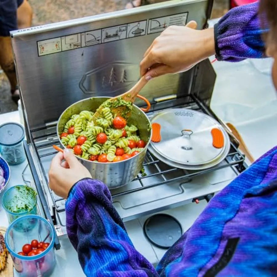 Cookware Set with 3-Liter Pot. Frypan and Strainer Lid