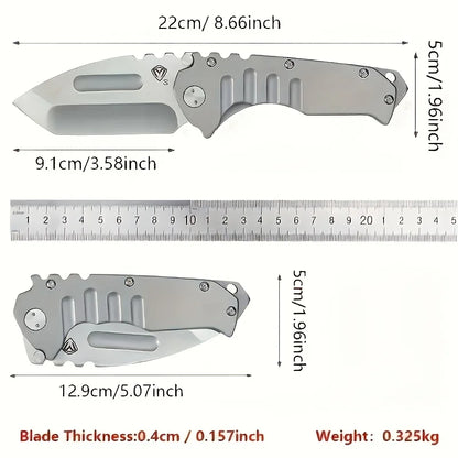 Folding tactical knife stainless steel blade