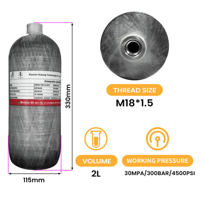 TUXING 4500Psi High Pressure Cylinders Firefighting Scuba Diving Tank