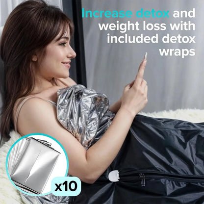 Portable Infrared Sauna Blanket with Zipper Arm Holes
