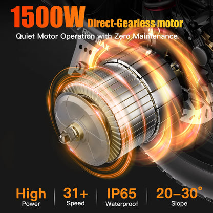 Electric bike 2800W Dual Motor 52V 70Ah Electric Bicycl 32mph Long-range Electric Bicycle ANIIOKI AQ177 AWD Adult E Bike