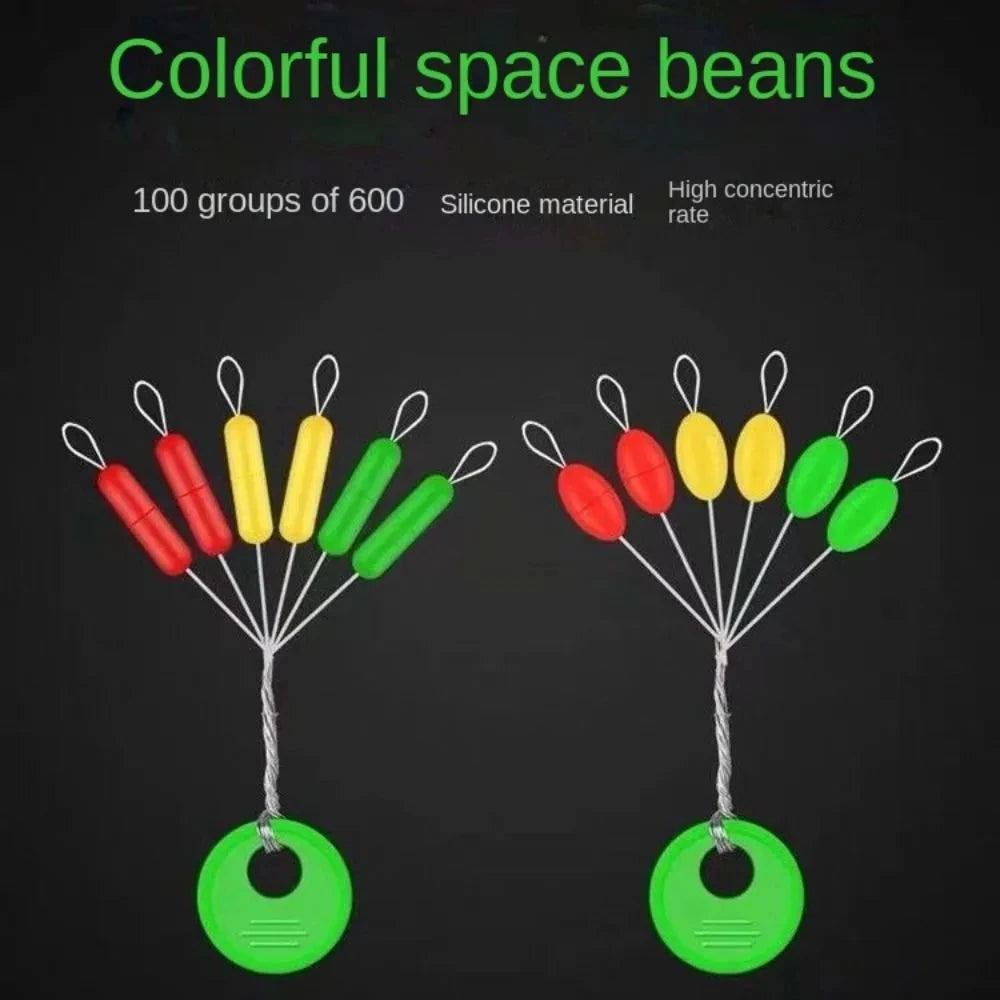 600pcs 100 Groups Float Rubber Stopper Fishing Bobber