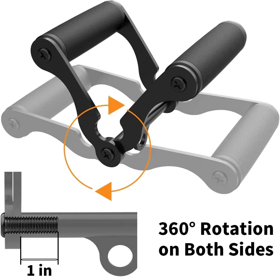 V-Bar T-Row Handle for Barbell Bars
