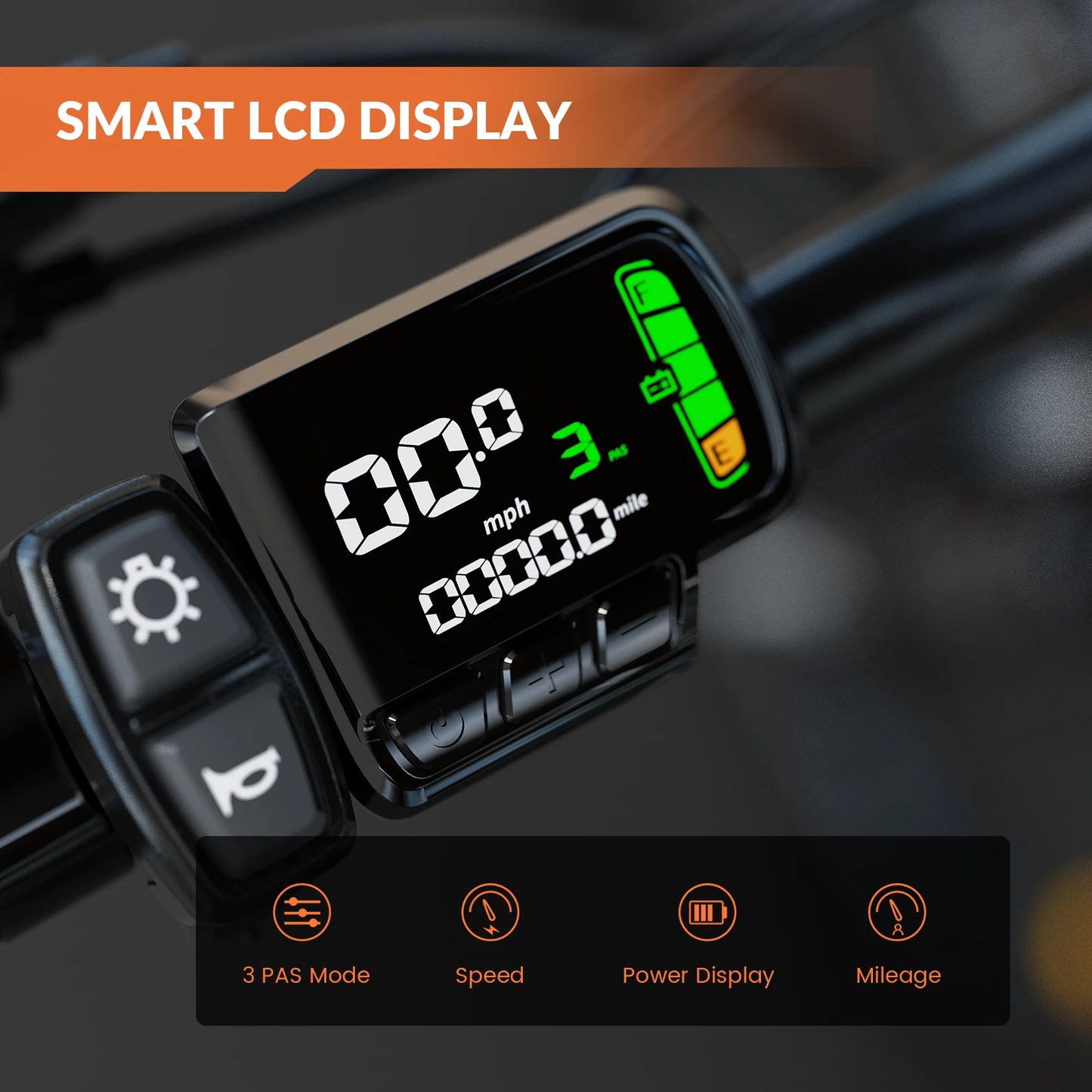 Electric Bike, 700W Peak Motor, 23 Mph Max Speed