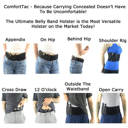 Tactical Hidden Holster Concealed Carry Waist Band Belt