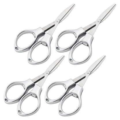 1~4PCS Stainless Steel Anti-Rust Portable Folding Scissors