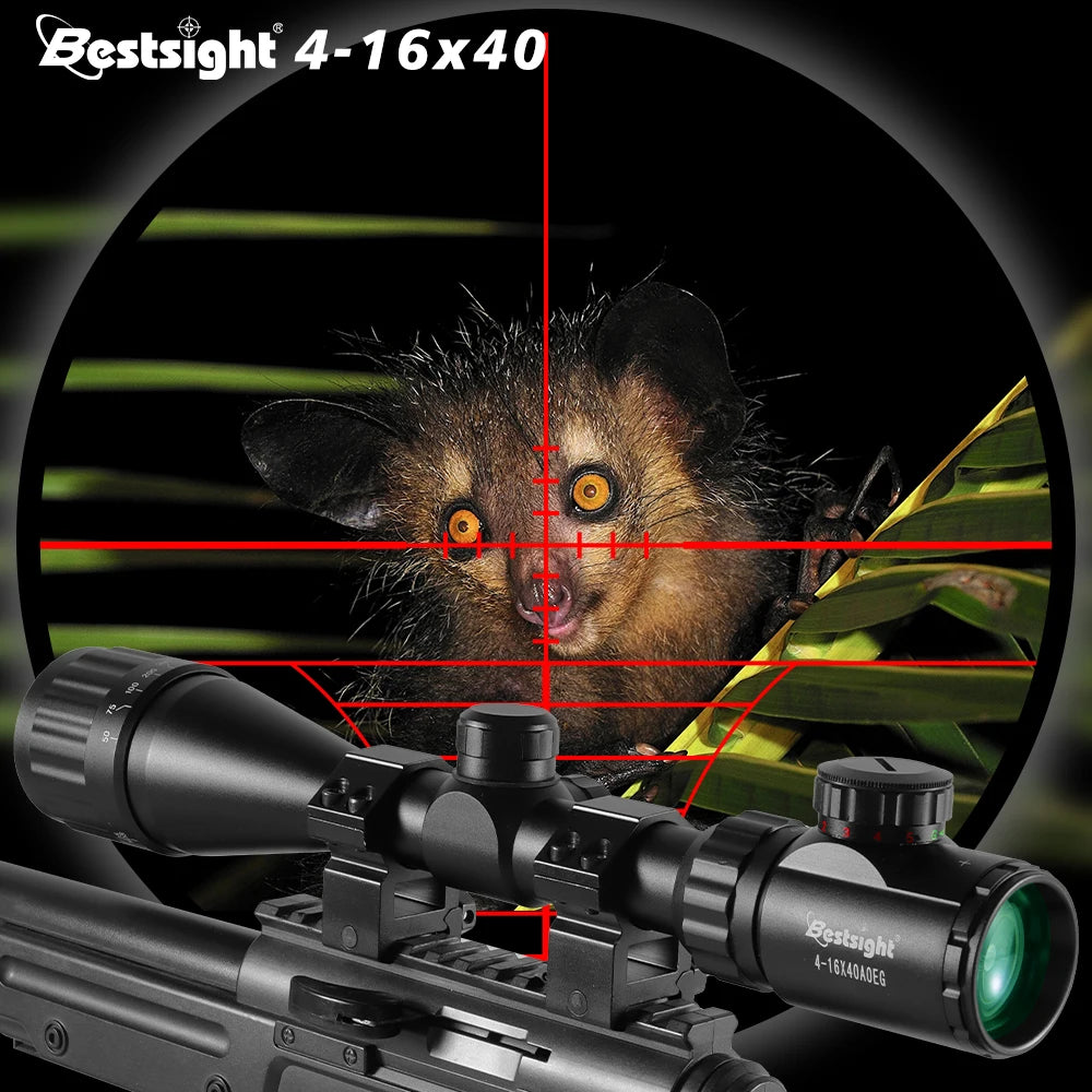 4-16X40 AOE Optics Hunting Scope Red&Green Dot Illuminated