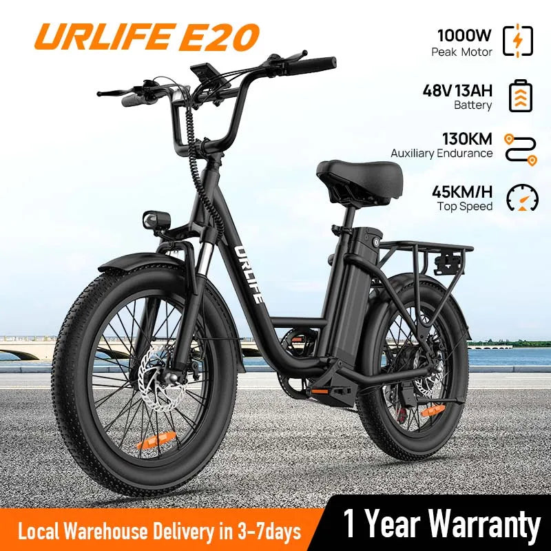 Electric Bike  48V Fat Tire, 7-Speed E-Bike