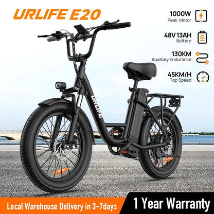 Electric Bike  48V Fat Tire, 7-Speed E-Bike
