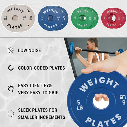 2PCS 1.25LB 2.5LB 5LB 10LB for Weight Lifting