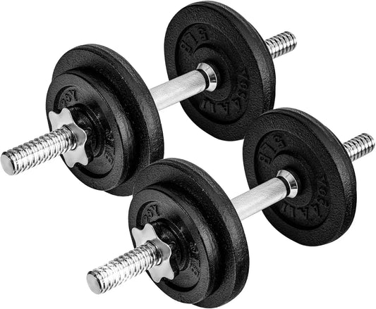 Adjustable Dumbbell Set with Weight Plates, 40lbs to 200lb