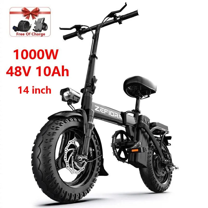 Cheap 14 20 inch Electric fat bike 1000w 2000w 30-50MPH 30-60Miles Adjustable front brake seat,For Cycling Electric Bicycle