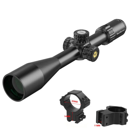 24X50 SFP Riflescope Second Focal Plane Side Parallax Optical Sights