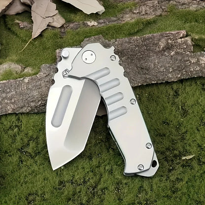 Folding tactical knife stainless steel blade