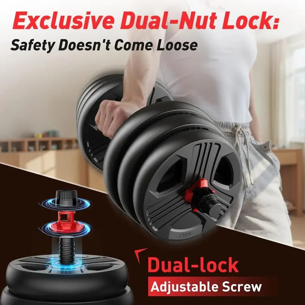 Multi-Weight Dumbbells Set:  5-in-1 Design for Home Gym Use
