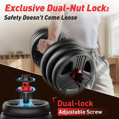 Multi-Weight Dumbbells Set:  5-in-1 Design for Home Gym Use