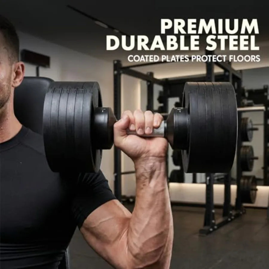 Adjustable Dumbbells with Quick Weight Change