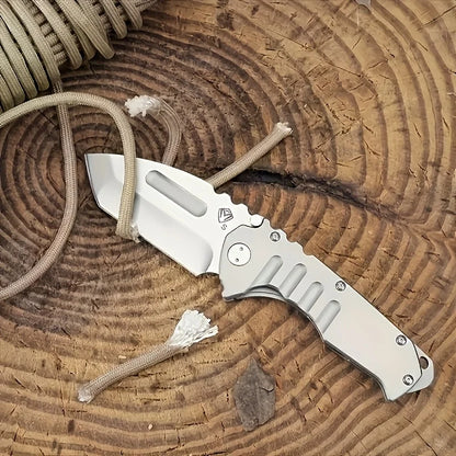 Folding tactical knife stainless steel blade