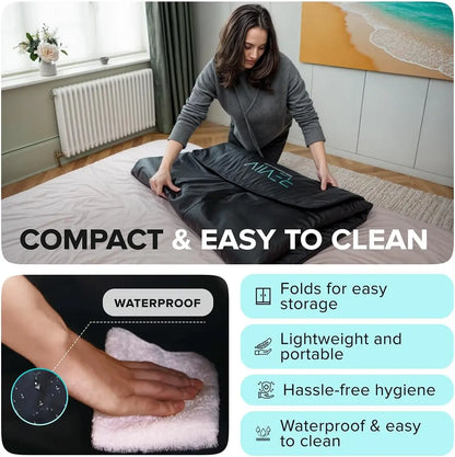 Portable Infrared Sauna Blanket with Zipper Arm Holes