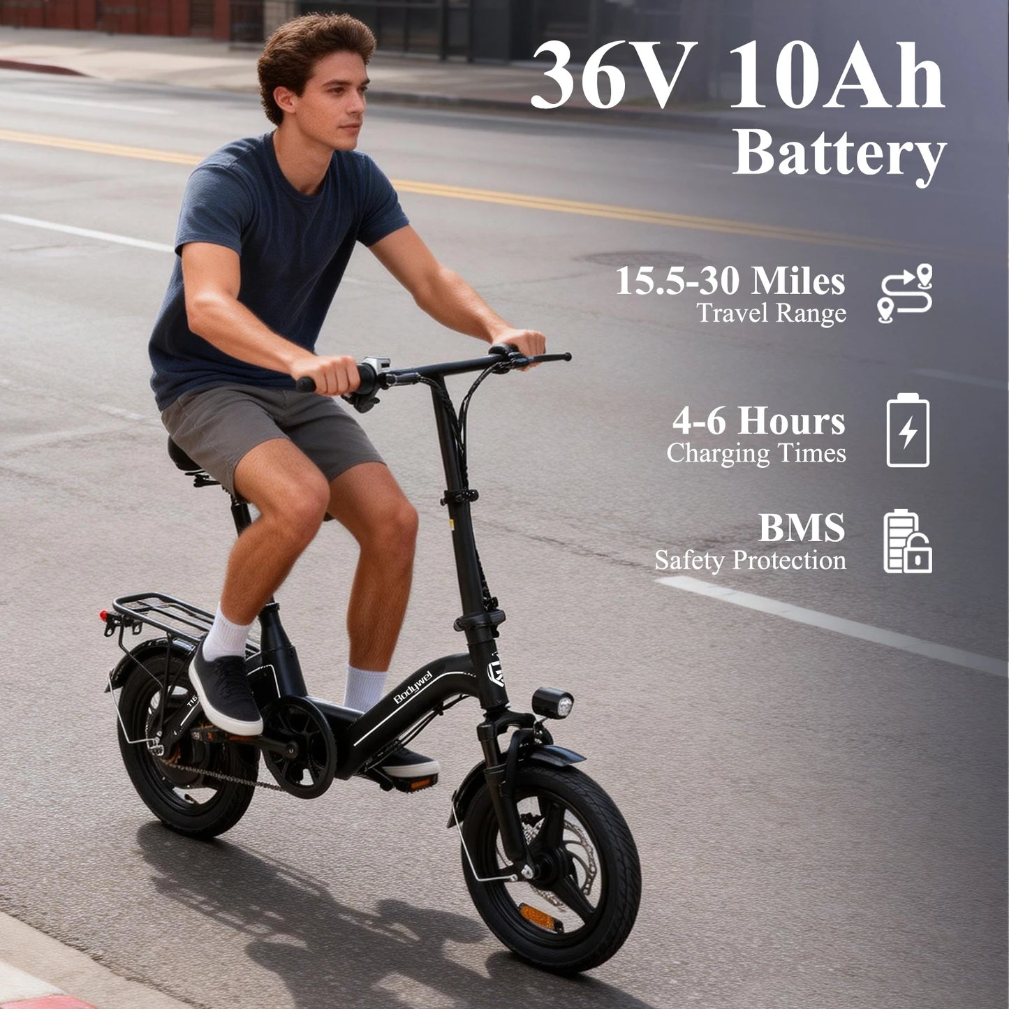 Adult Electric Bike 14" Foldable eBike,