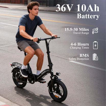 Adult Electric Bike 14" Foldable eBike,