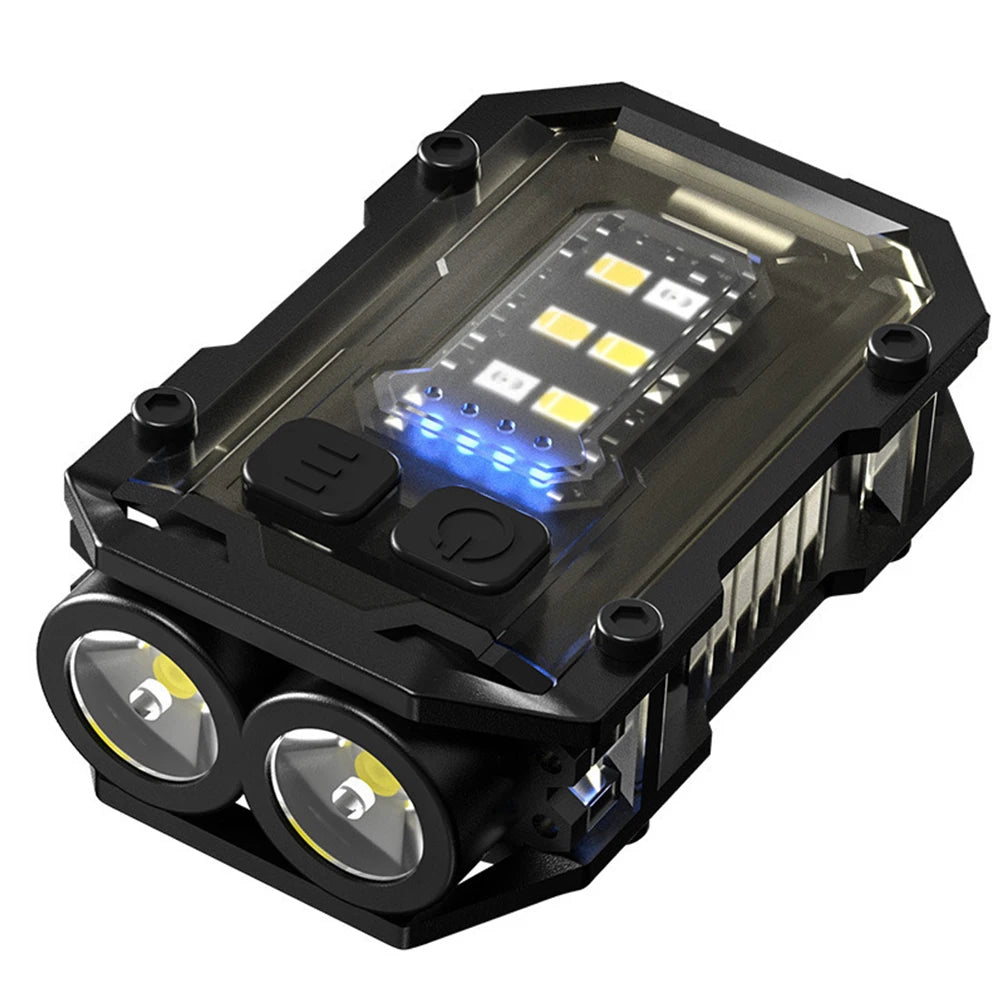 Super Bright Flashlight USB Charging Super Bright Torch 180LM Portable Keychain Light Multifunctional for Camping Fishing Walking