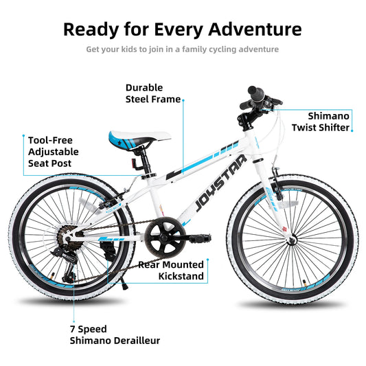 20 24 Inch Kids Bike for Boys Girls Ages 7-12 Years