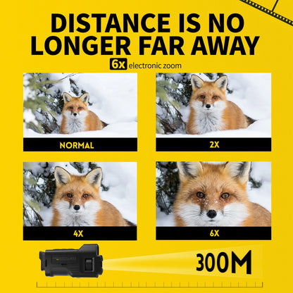 Telescope NVS-20 4K HD Monocular Night Vision Goggles 6X Digital Zoom 300m