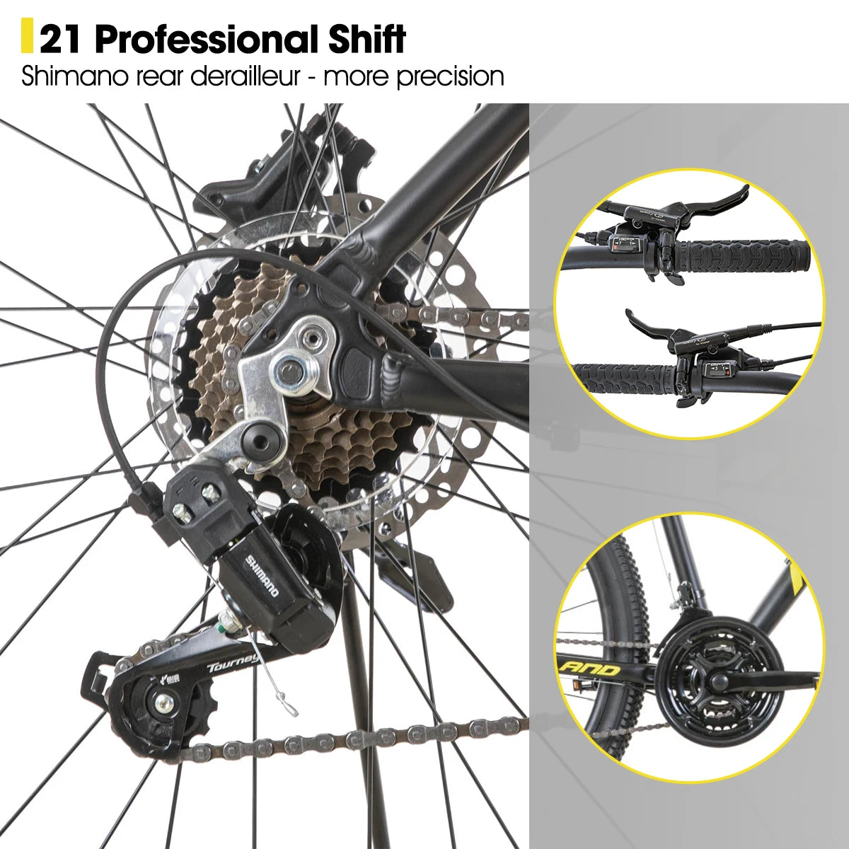 Aluminum Mountain Bike 21 Speeds