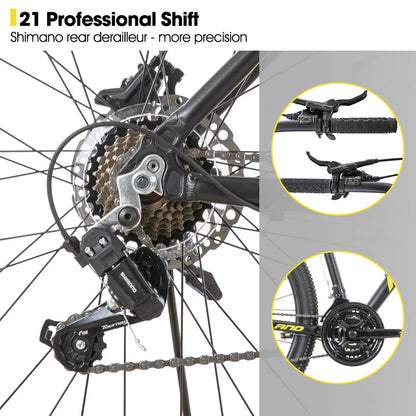 Aluminum Mountain Bike 21 Speeds