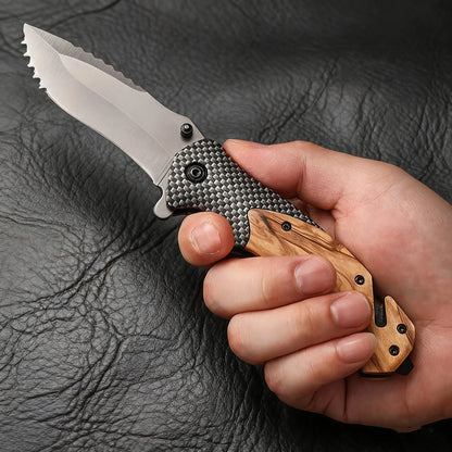 Multifunctional All Steel Portable Folding Knife