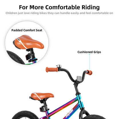 Kids Bike for Boys Girls Ages 2-9 Years Old, 12 14 16 18 Inch BMX Style