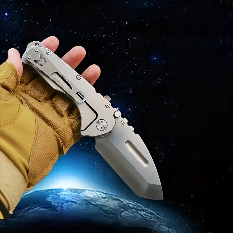 Folding tactical knife stainless steel blade