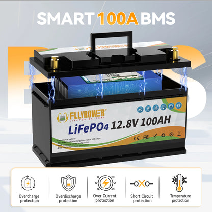 12V 100Ah LiFePo4 Lithium Battery