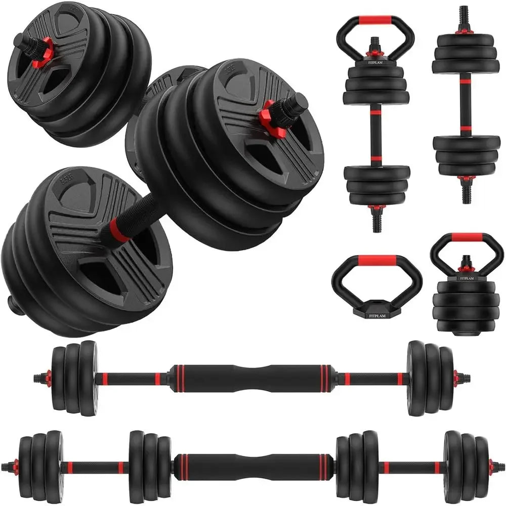 Multi-Weight Dumbbells Set:  5-in-1 Design for Home Gym Use