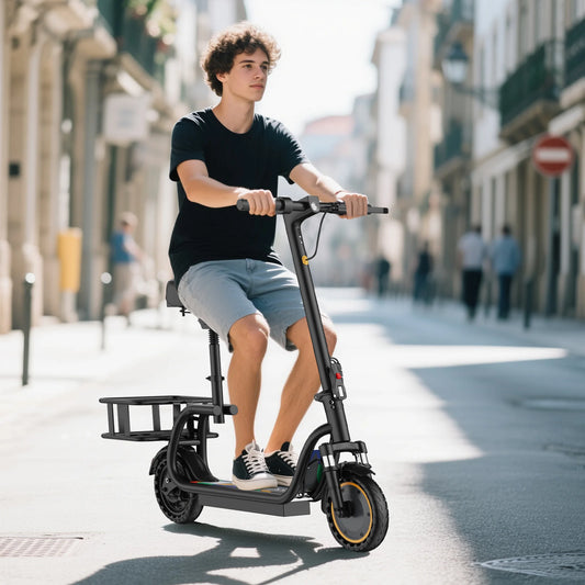 8.5'' Electric Scooter with Seat & Basket