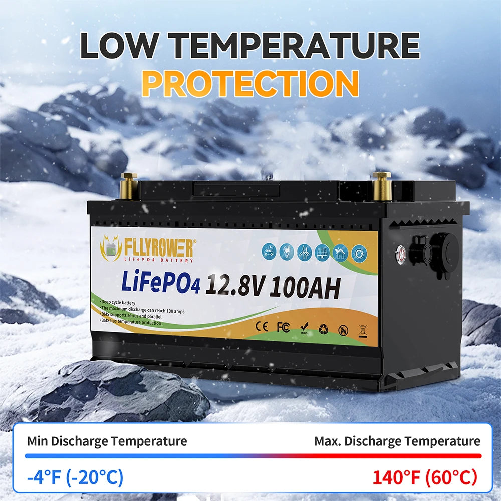 12V 100Ah LiFePo4 Lithium Battery