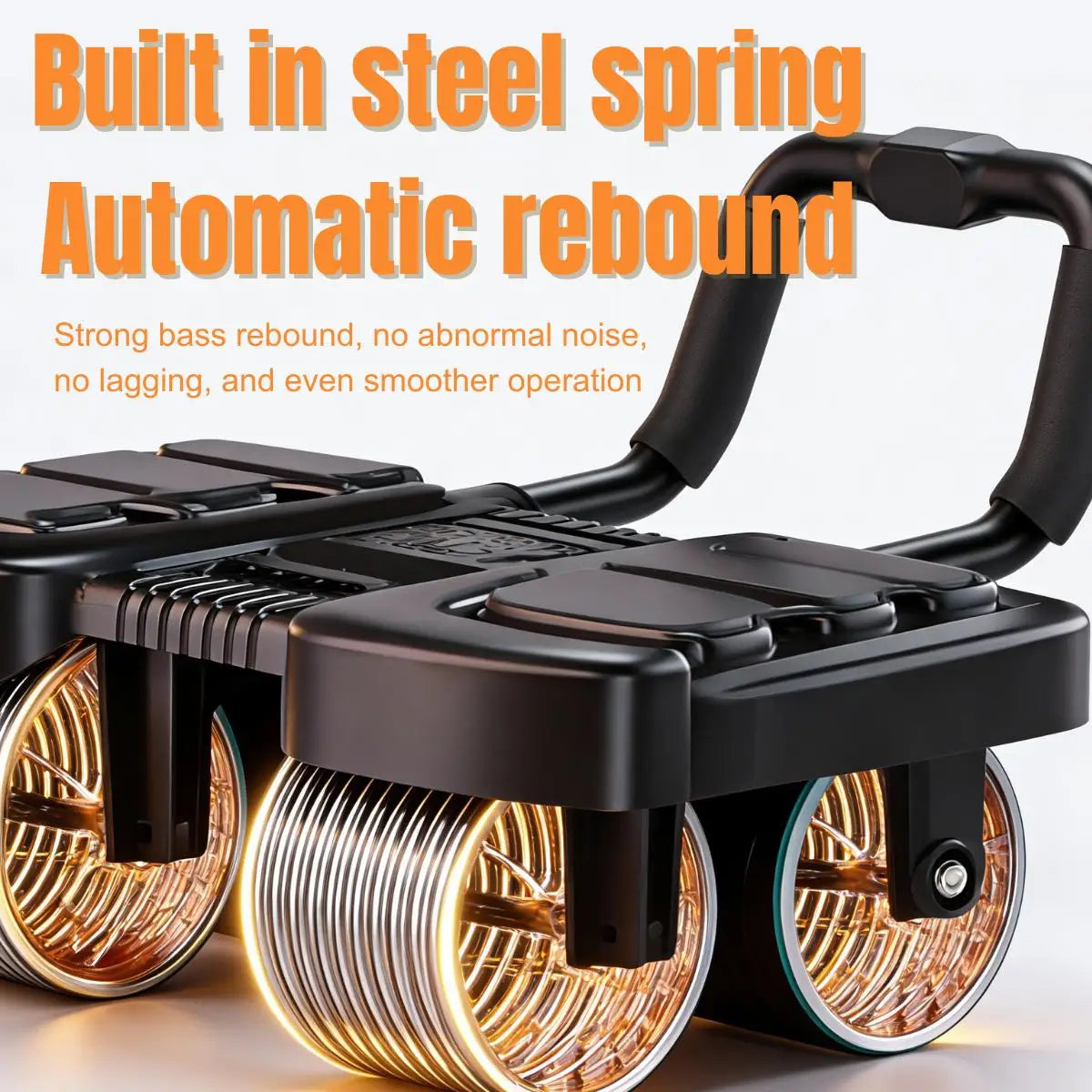 2 in 1 Ab Wheel Roller with Elbow Support & Knee Mat