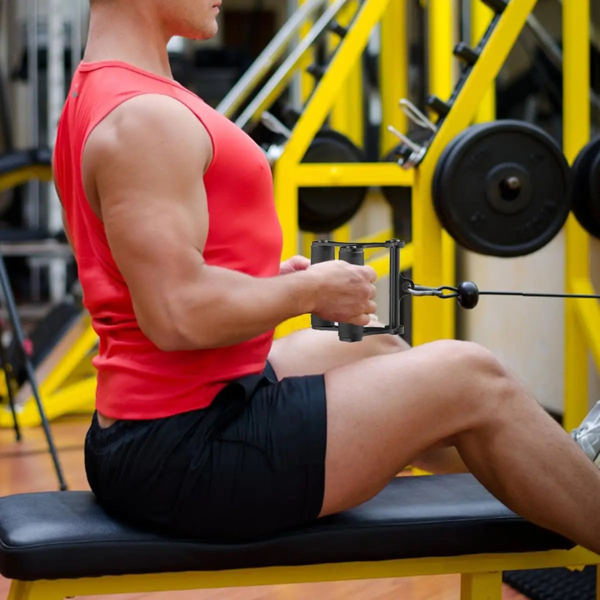 V-Bar T-Row Handle for Barbell Bars
