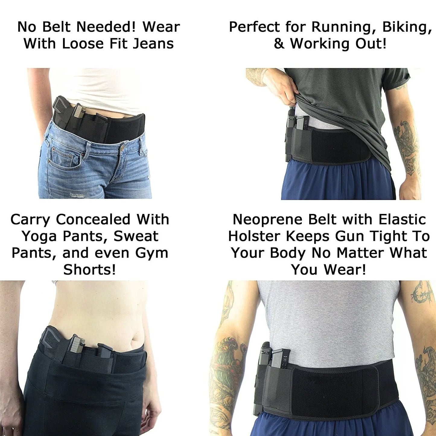Tactical Hidden Holster Concealed Carry Waist Band Belt