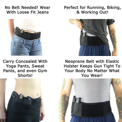 Tactical Hidden Holster Concealed Carry Waist Band Belt